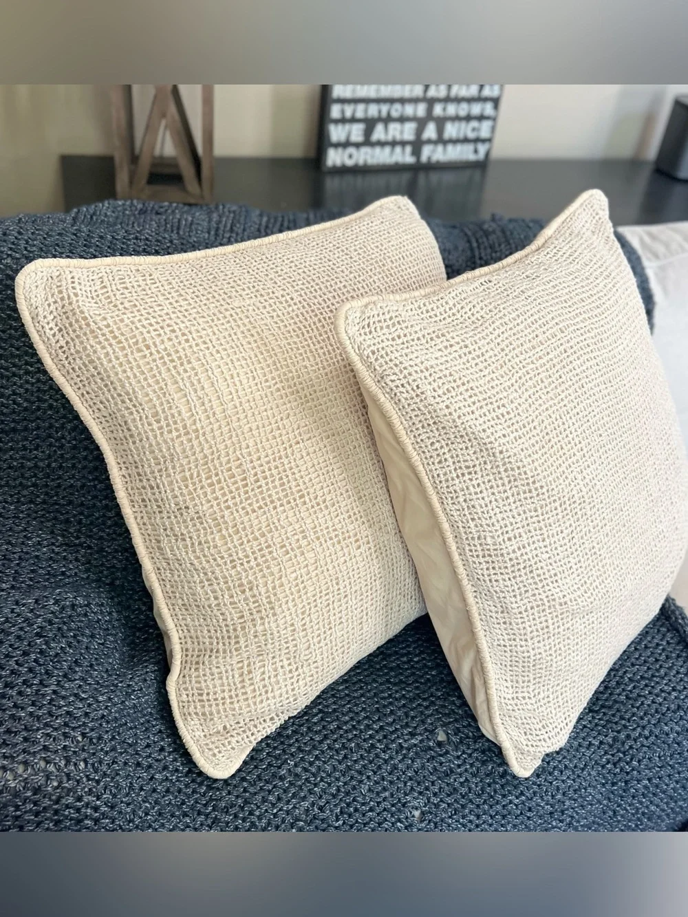 2 Soft Surroundings Chunky Knit Pillow Covers 24